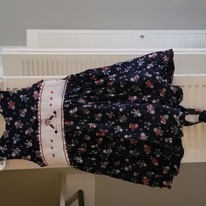 4t raggedy ann smocked dress